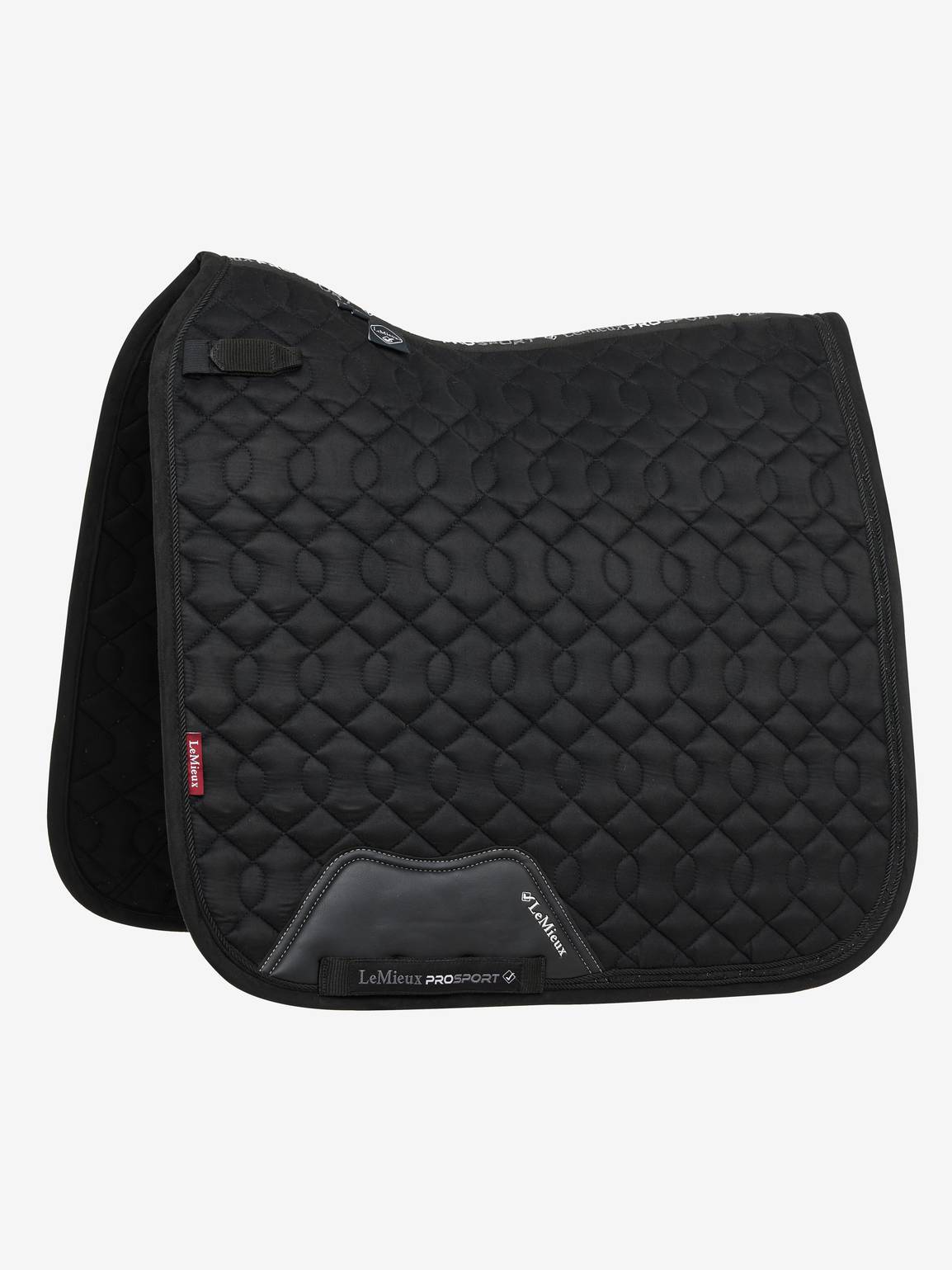 LeMieux Crystal Suede Dressage Square Schabracke Black L