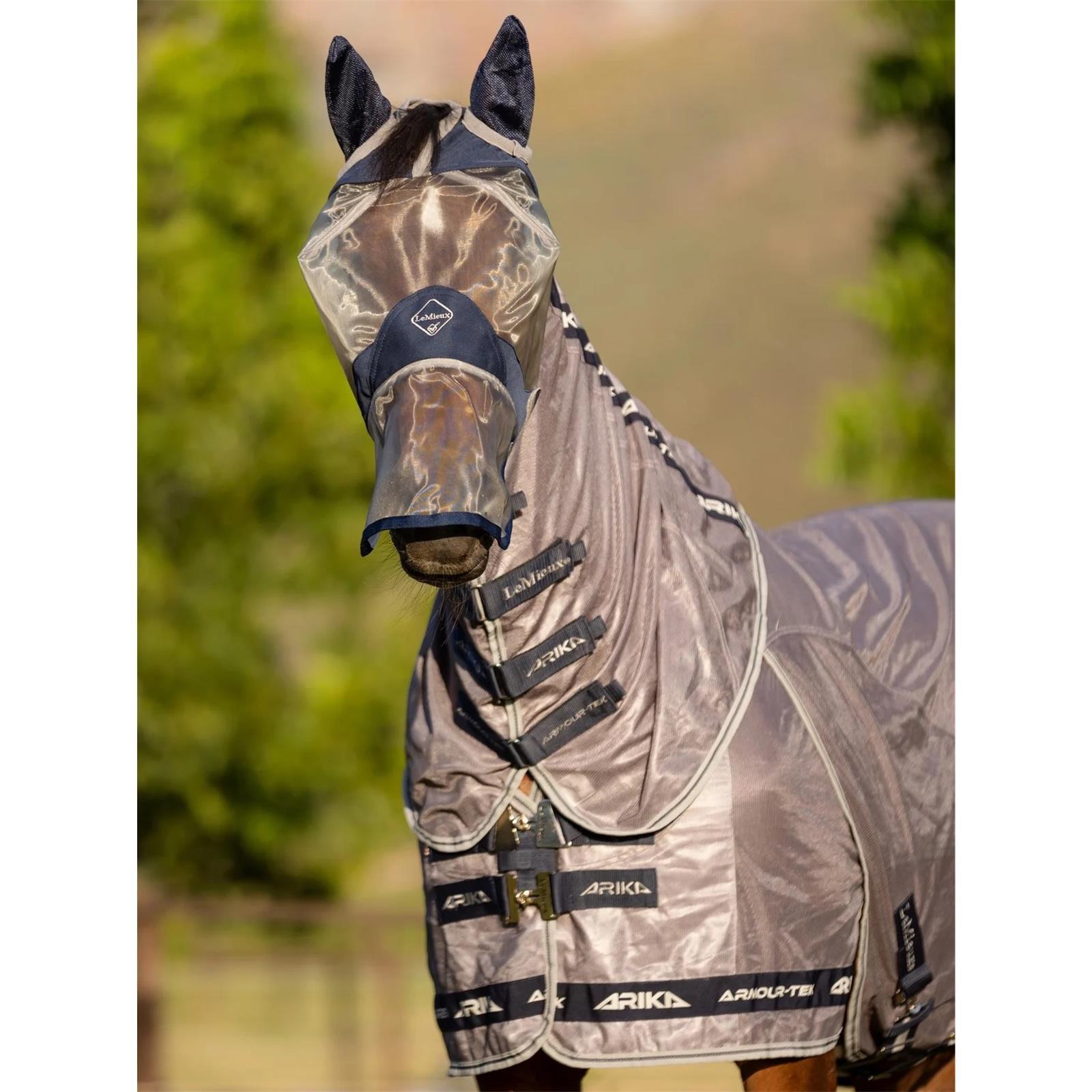 LeMieux ArmourShield Pro Full Fly Mask Fliegenmaske L (Warmblut)