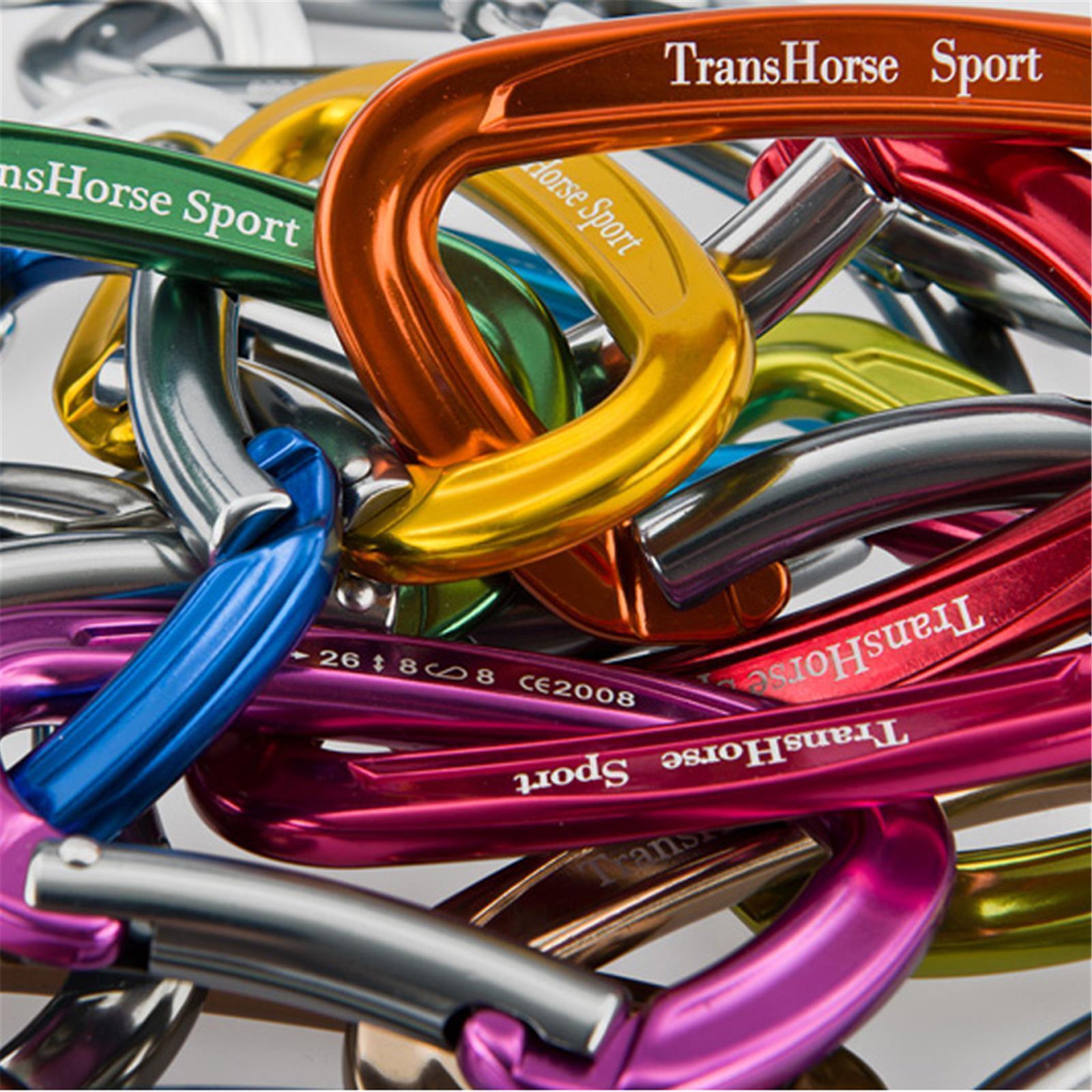 TransHorse Sport Aluminium Karabiner red  flower