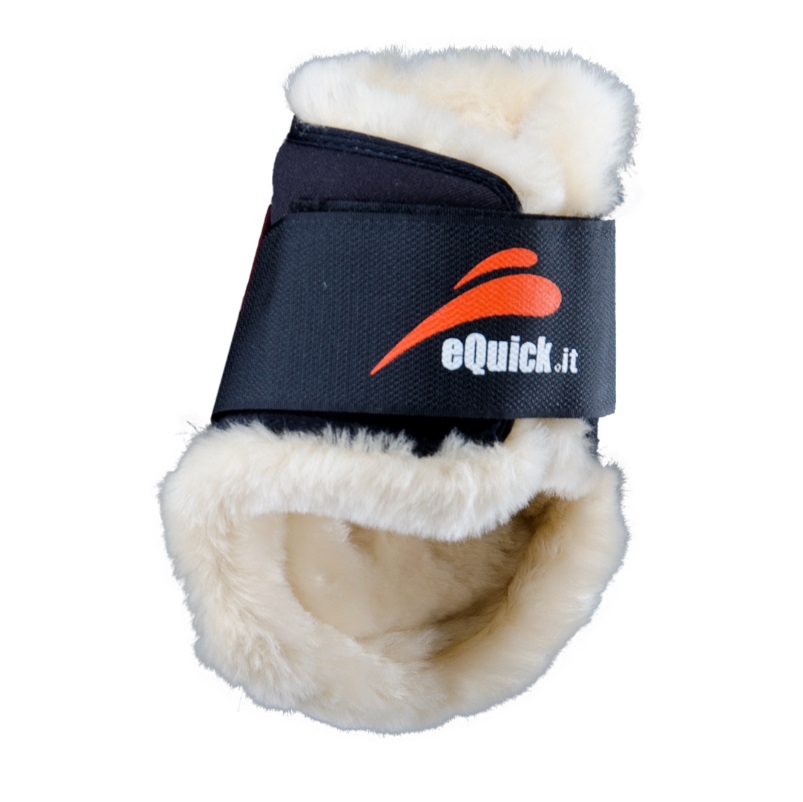 eQuick Streichkappe eShock Klettverschluss Fluffy S Braun