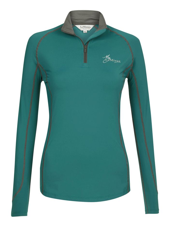 LeMieux Tech-/ Trainingsshirt Climate Layer 5471 Farbe Peacock Green Größe XL
