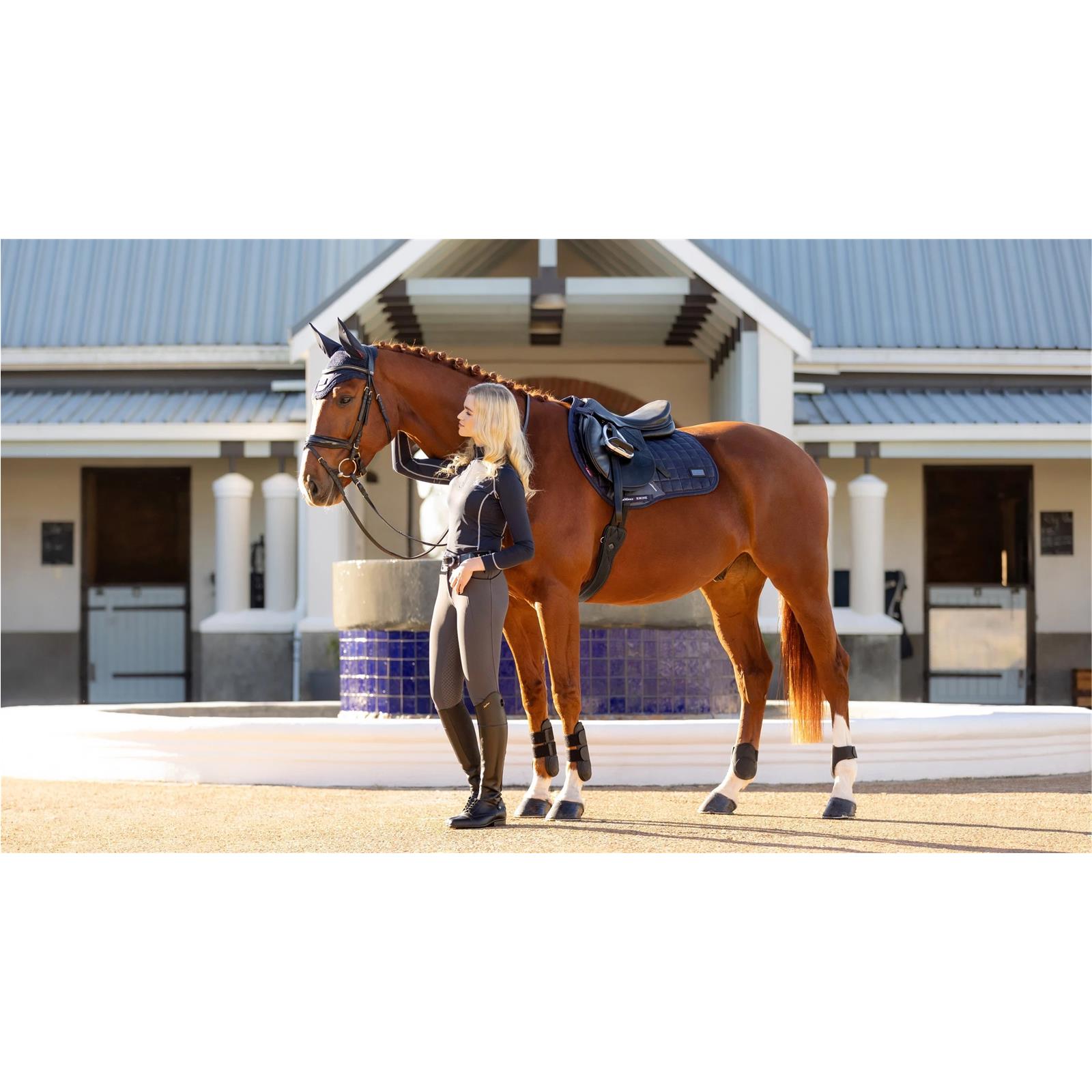 LeMieux Rhone EuroJump Square Vintage Navy
