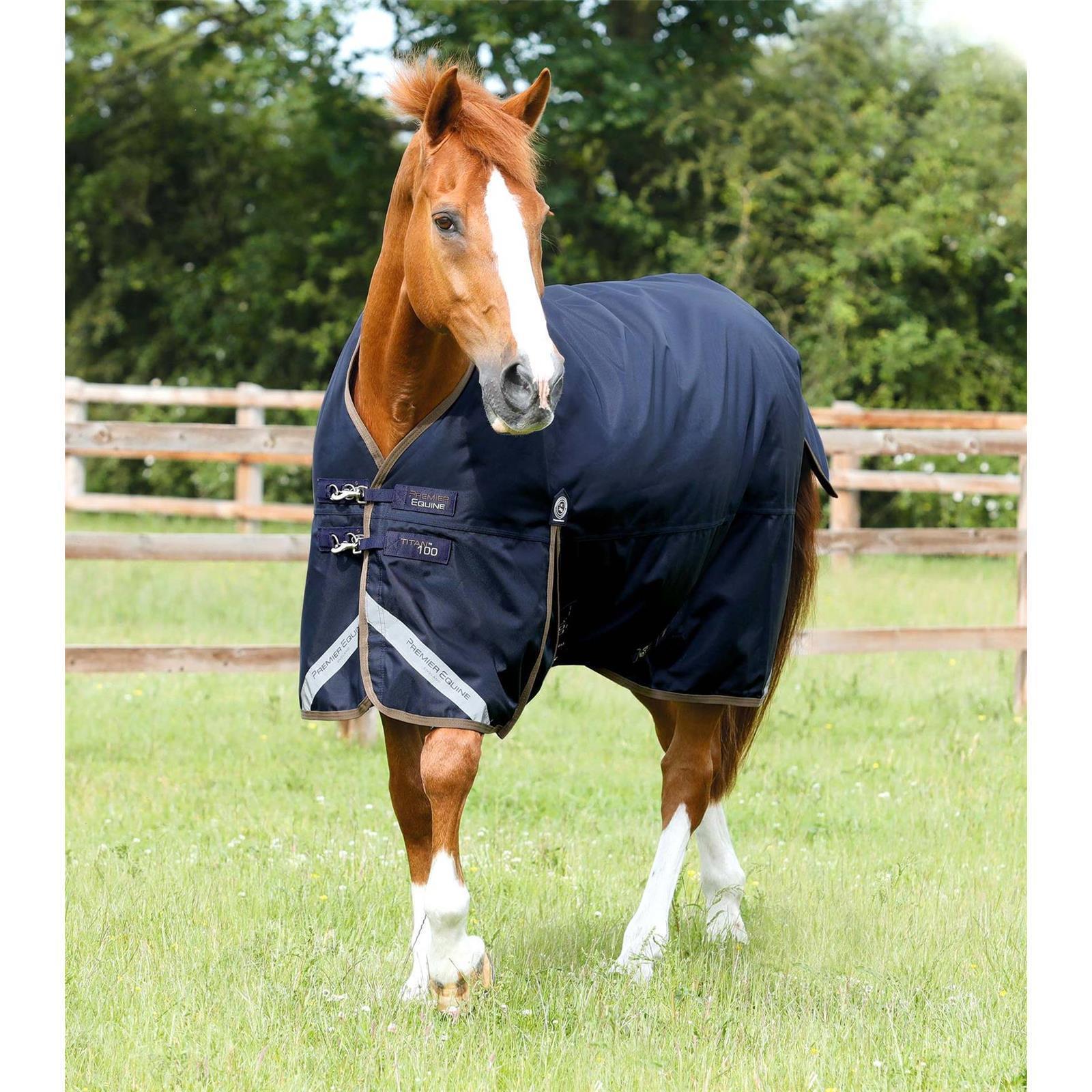 Premier Equine Weidedecke Titan 100 Turnout Rug 6'0'' / 130cm black
