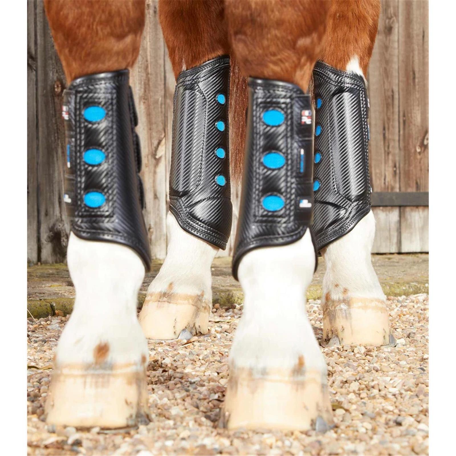 Premier Equine Air Cooled Super Lite Carbon Tech Eventing/Racing Boots Hind black L