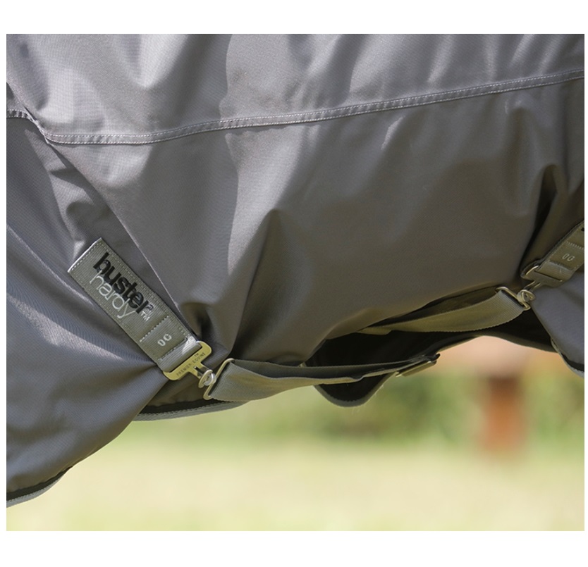 Premier Equine Weidedecke Buster Hardy 0g Half Neck Turnout Rug 7'3'' grey