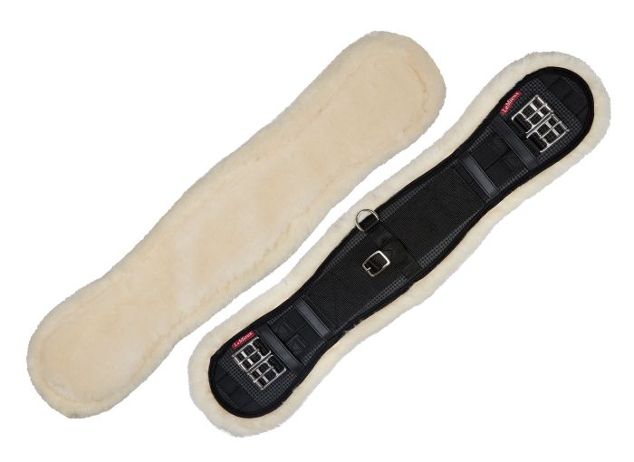 LeMieux Sattelgurt ProLambs DR Girth Black/Natural 75cm