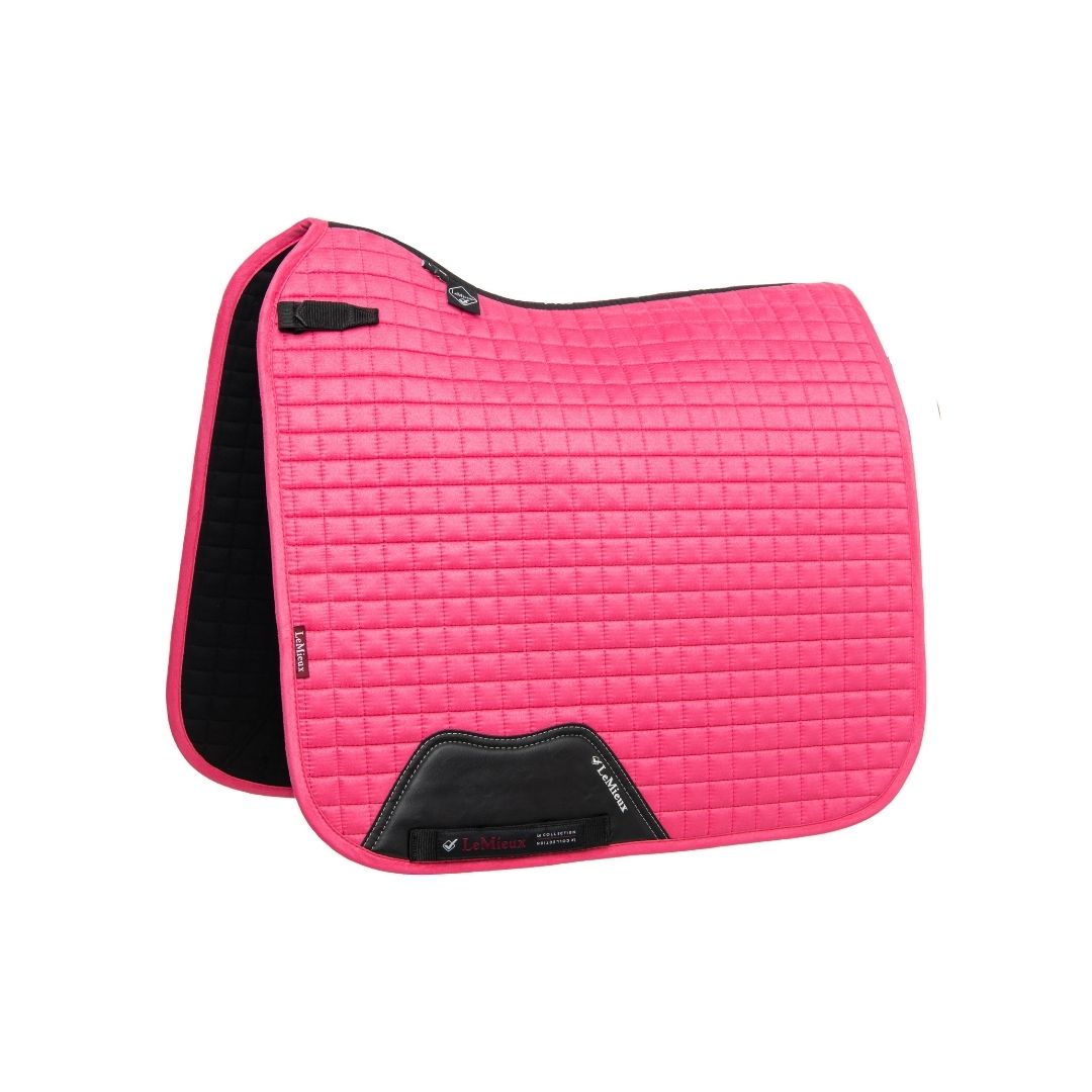 LeMieux Suede Dressage Square Schabracke Watermelon S/M