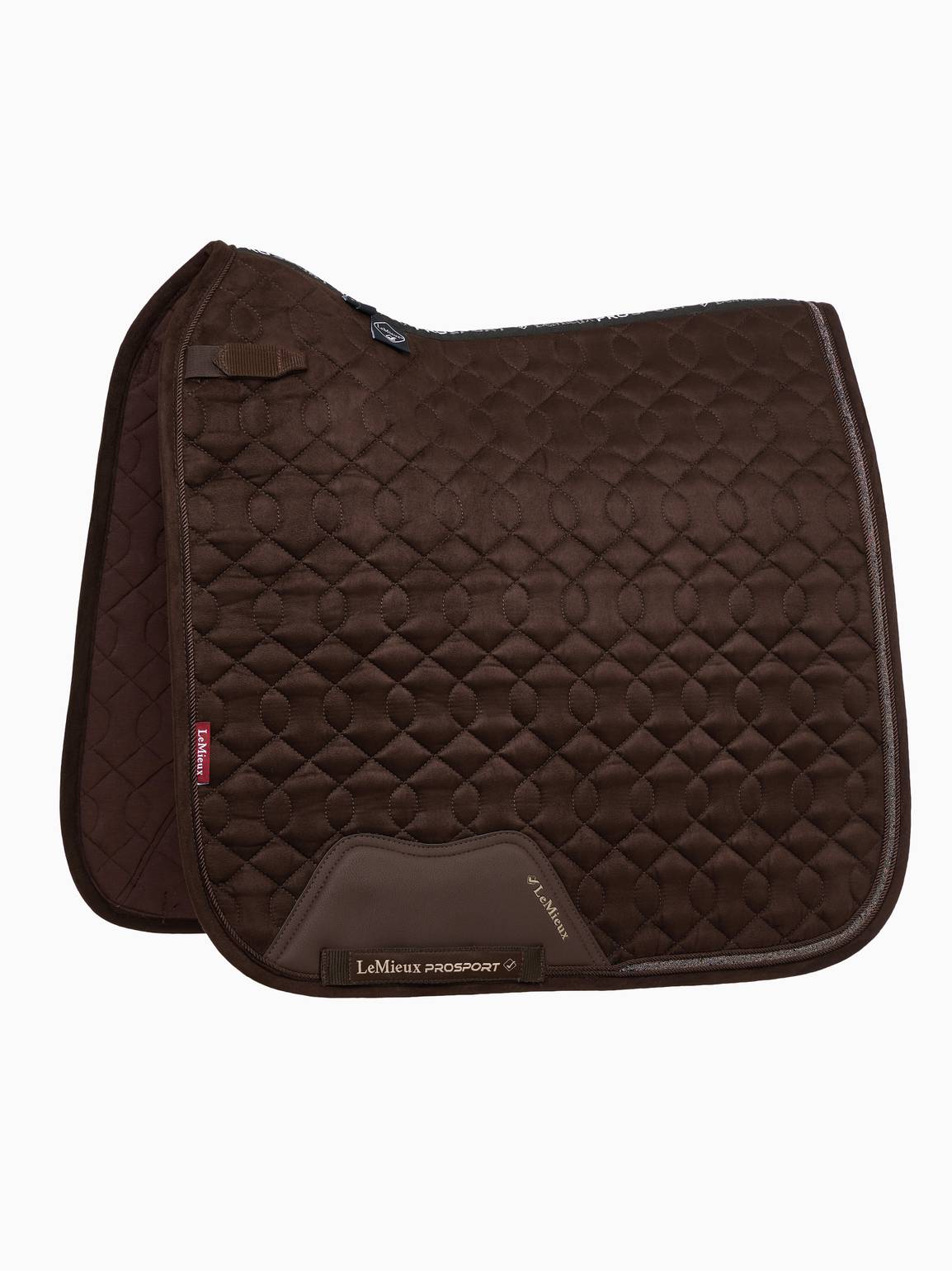 LeMieux Crystal Suede Dressage Square Schabracke Brown L