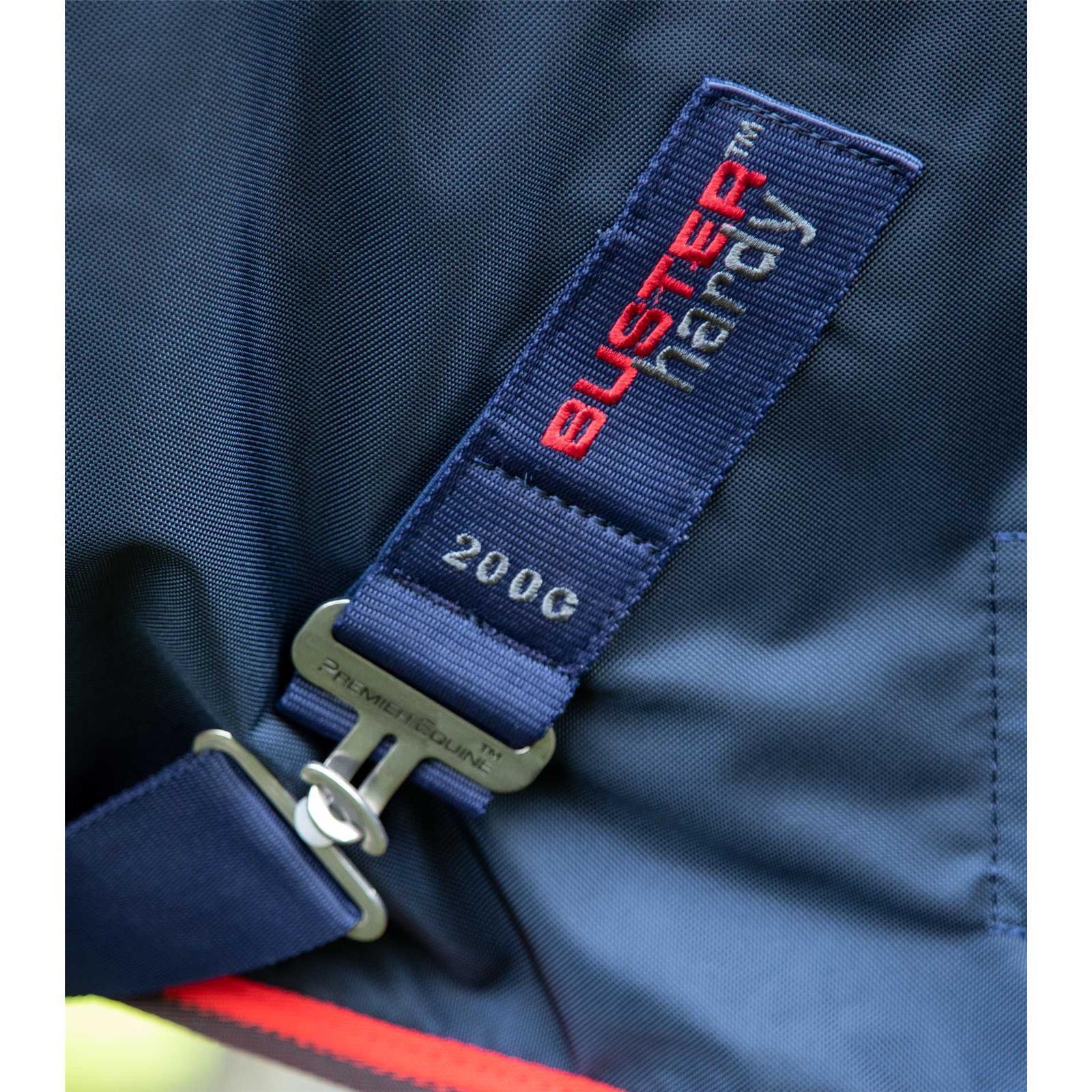 Premier Equine Buster Hardy 200g Half Neck Turnout Rug Navy 7´0 (Stockmaß 178 - 183 cm)
