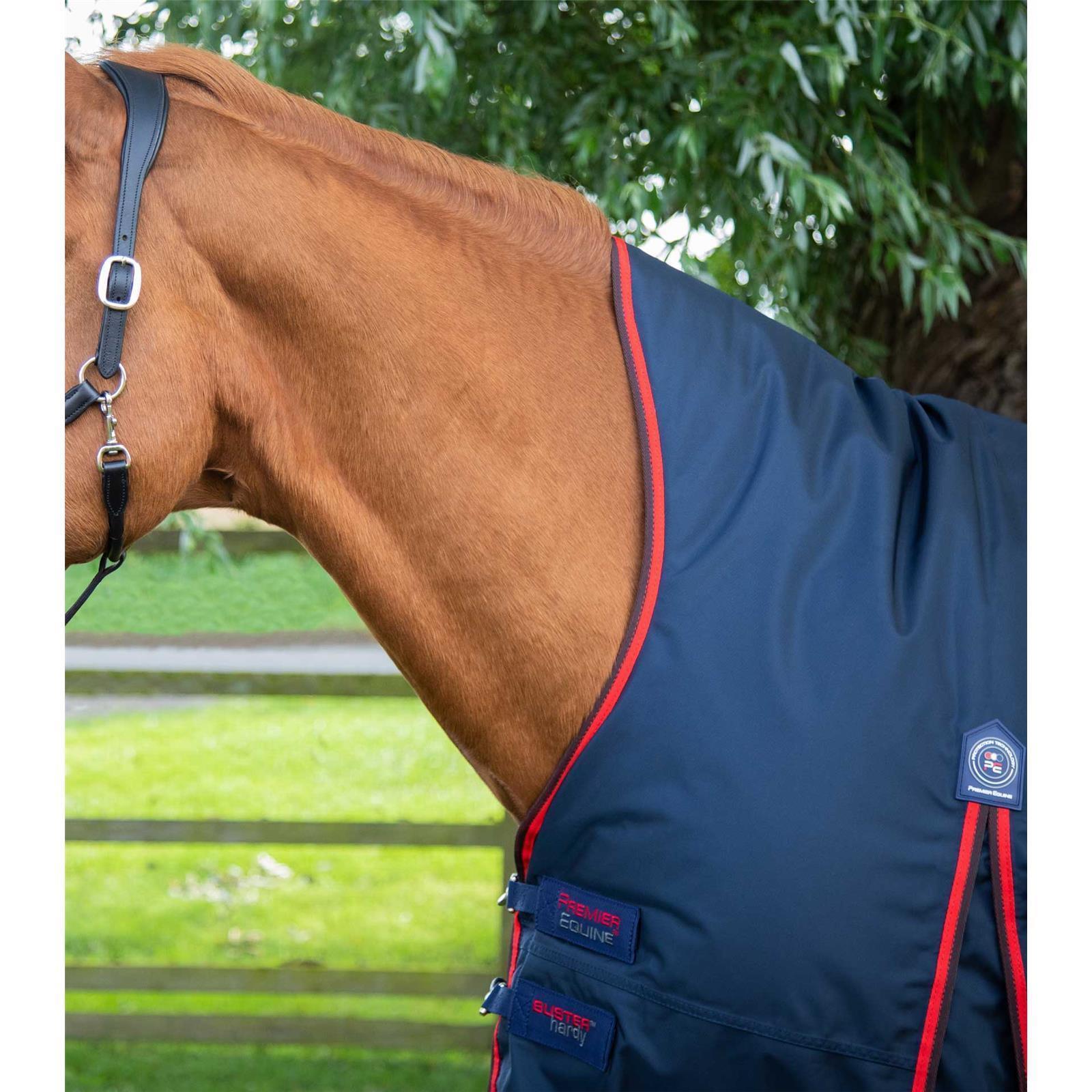 Premier Equine Buster Hardy 200g Half Neck Turnout Rug Navy 7´0 (Stockmaß 178 - 183 cm)