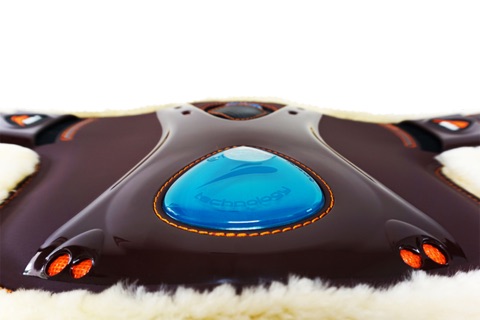eQuick Kurzgurt mit Stollenschutz eOnyx Guard Fluffy schwarz 65 cm