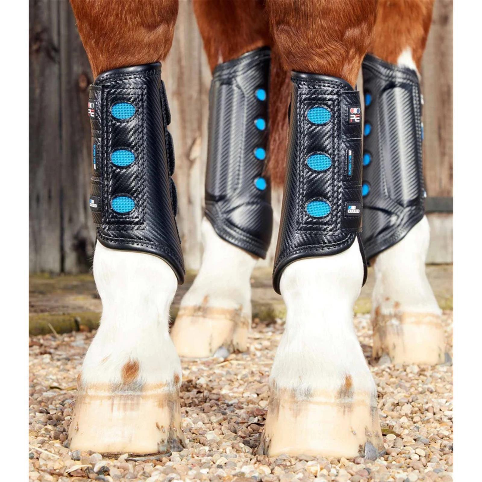 Premier Equine Air Cooled Super Lite Carbon Tech Eventing/Racing Boots Front black L