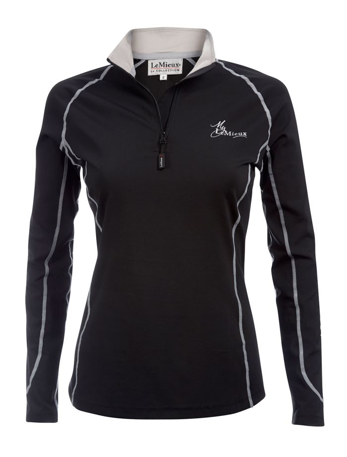 LeMieux Tech-/ Trainingsshirt Climate Layer 7811 Farbe Black/Grey Größe L