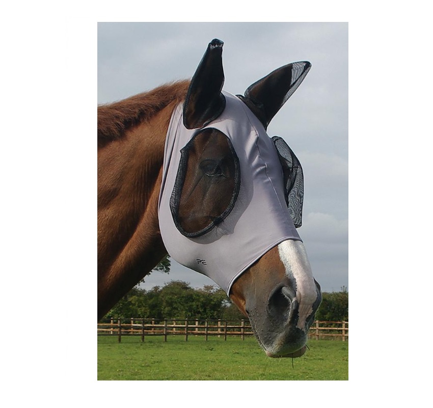 Premier Equine Comfort Tech Lycra Fly Mask Fliegenmaske red XL