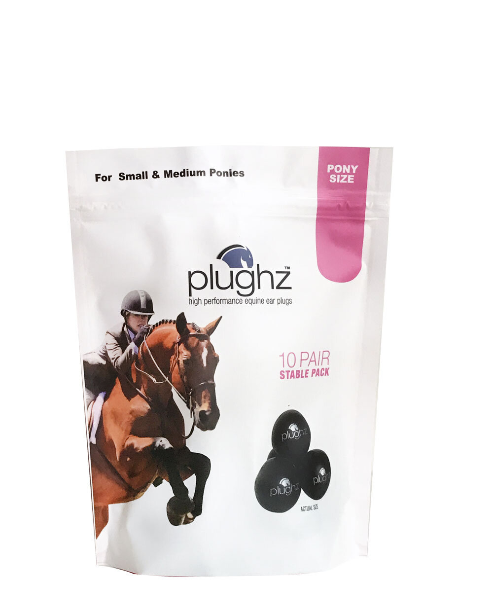 Plughz Equine Ear Plugs Stable Pack Premium Ohrstöpsel für Pony