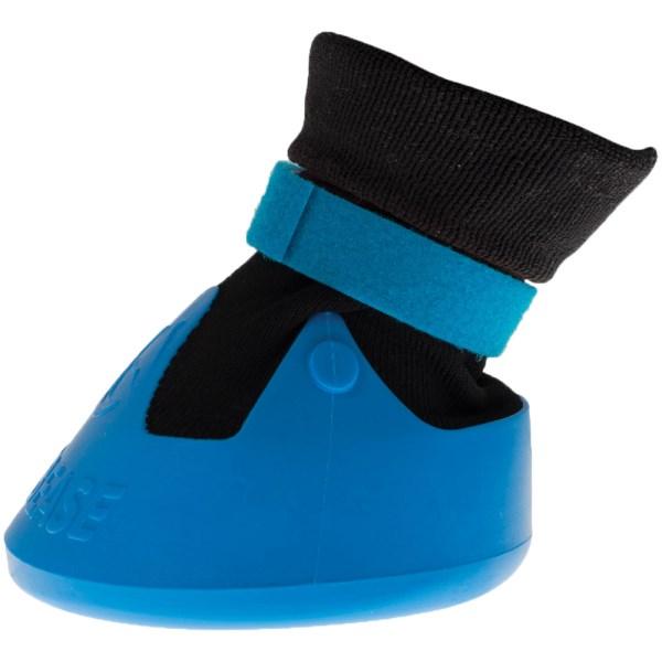 Tubbease Hufschuh, Behandlungsschuh für Pferdehufe blau = L (15,5 cm)