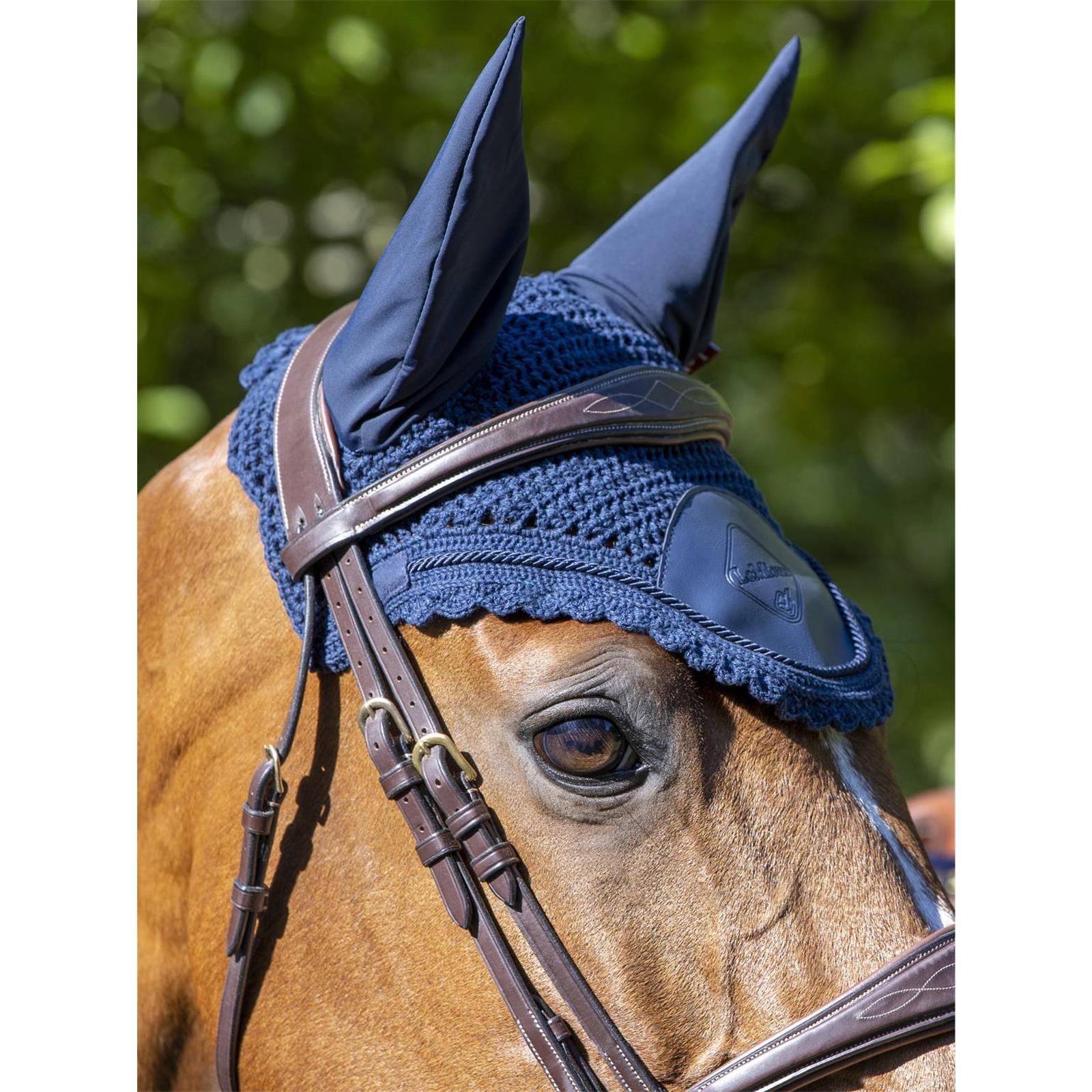 LeMieux Fliegenhaube Elite Fly Hood Navy L