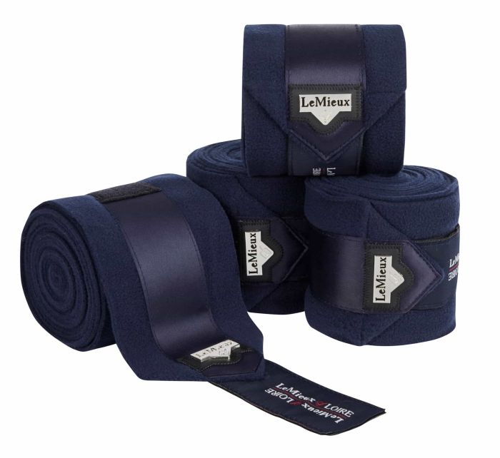 LeMieux Loire Polo Bandages Fleecebandagen Navy Full (L)