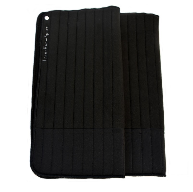 TransHorse Sport Bandagierunterlagen Memory Classic velvet black (schwarz) S (39 x 45 cm)