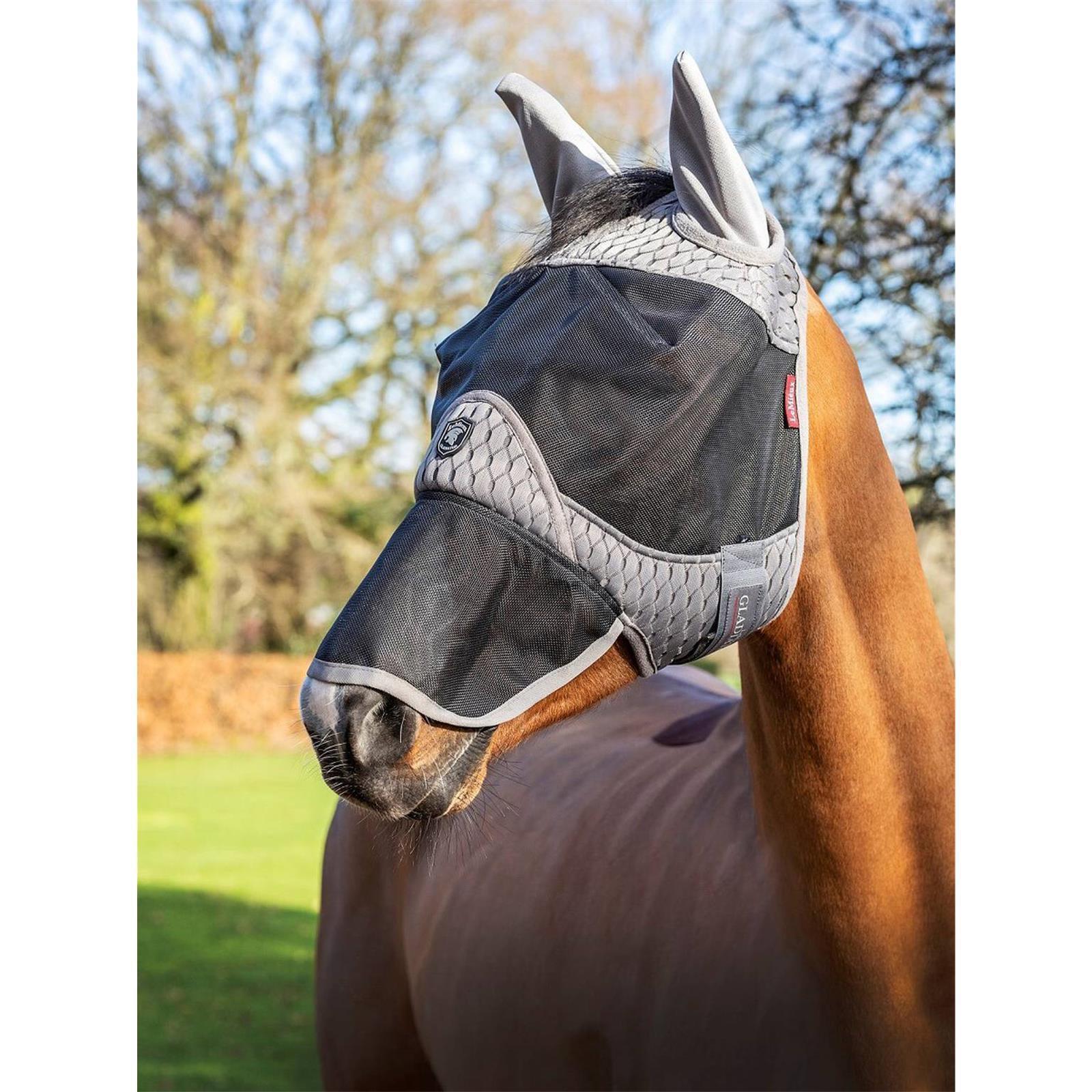LeMieux Gladiator Full Fly Mask Fliegenmaske XL (Warmblut extra)