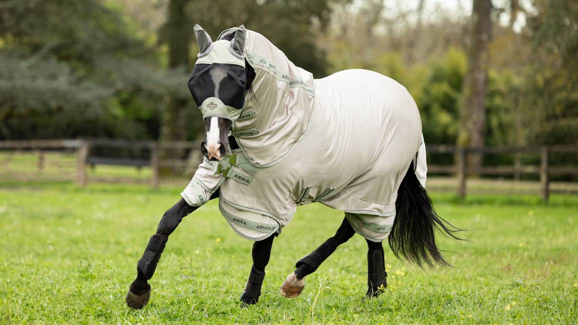 LeMieux Arika Armour-Tek Fly Rug Fliegendecke Stone 6,6" - 145 cm