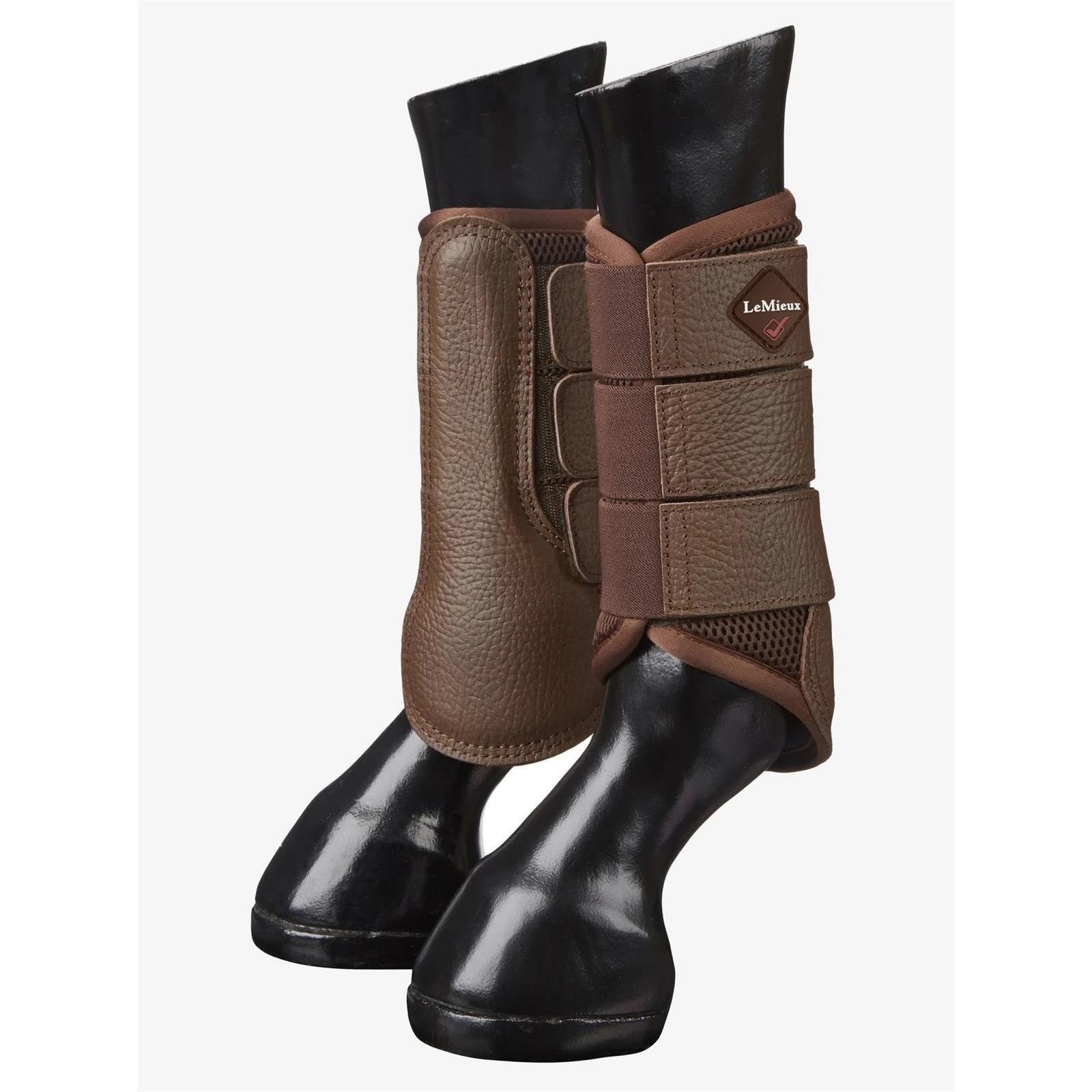 LeMieux Mesh Brushing Boots Gamaschen brown S