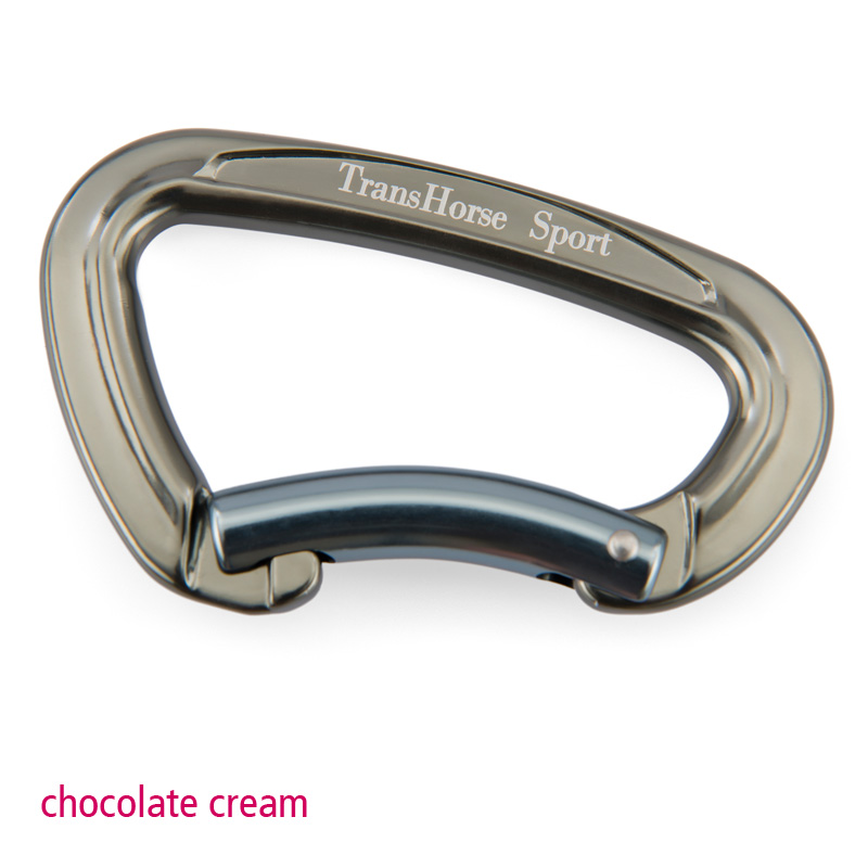 TransHorse Sport Aluminium Karabiner chocolate cream (beige)