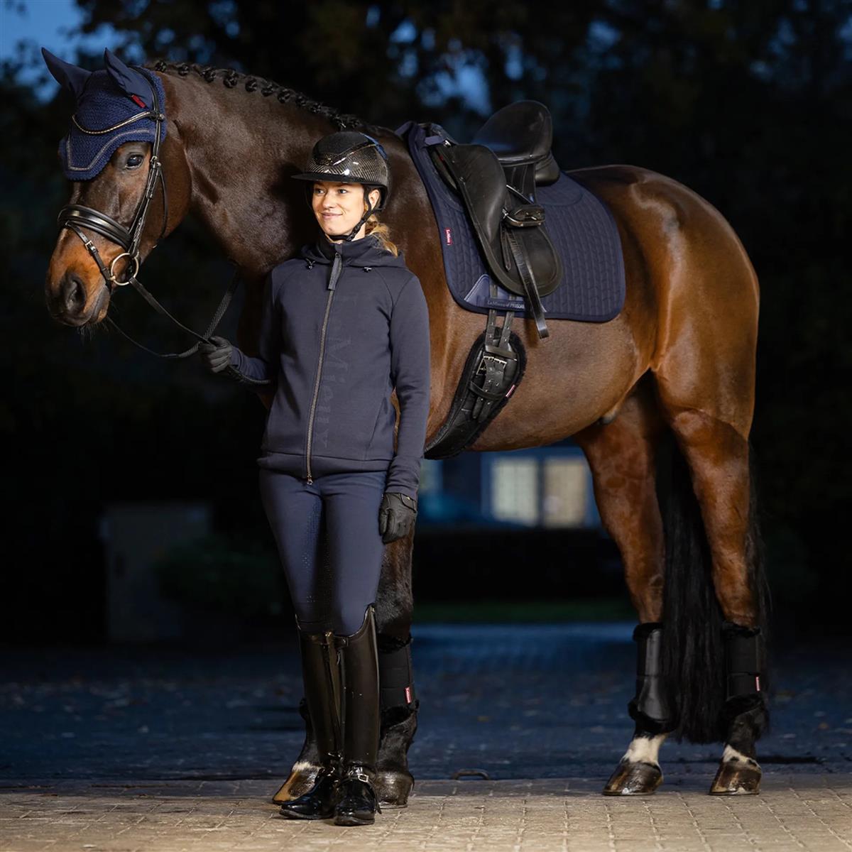 LeMieux ProSorb Plain 2 Pocket Dressage Navy L