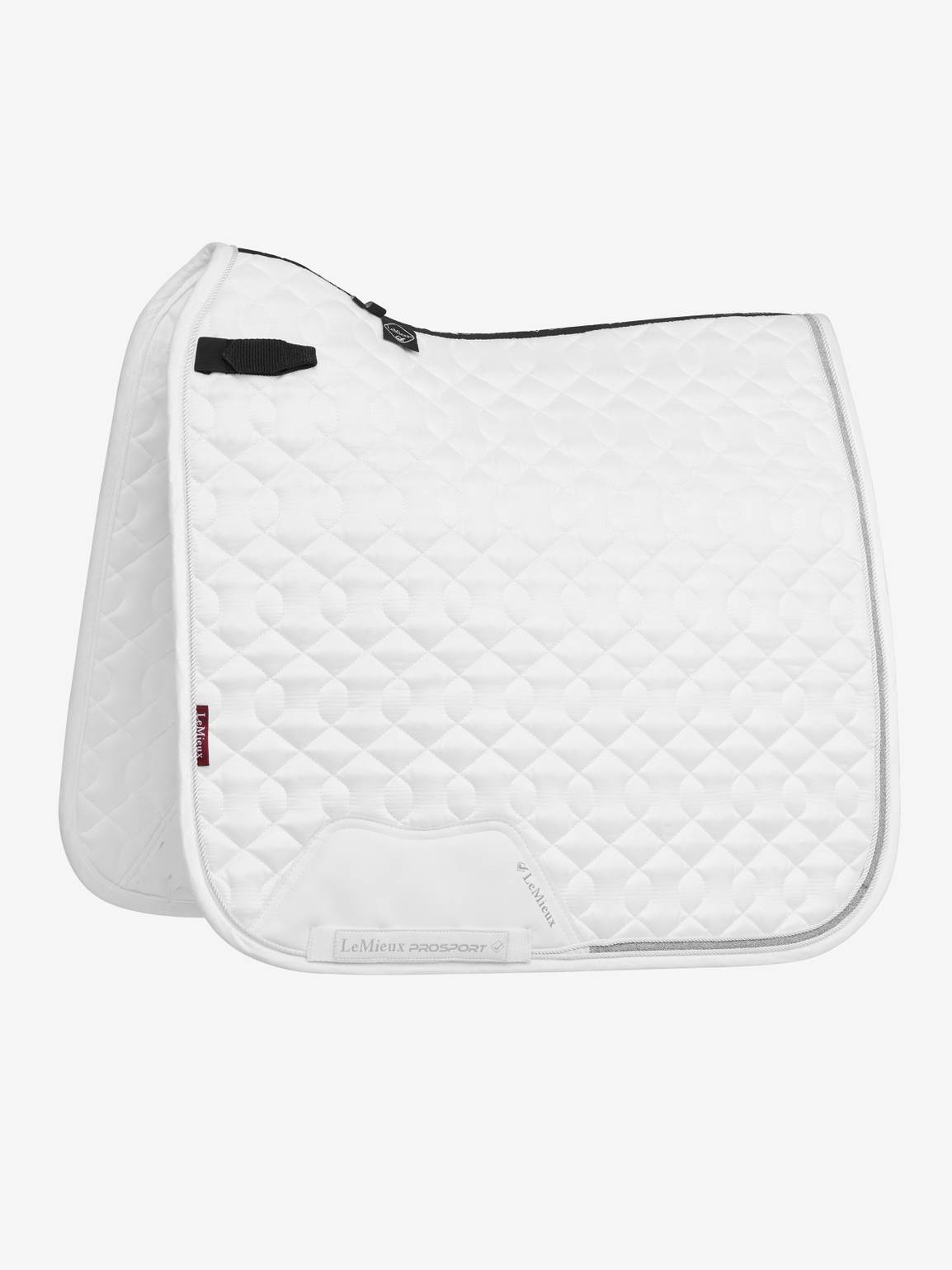 LeMieux Crystal Suede Dressage Square Schabracke White L