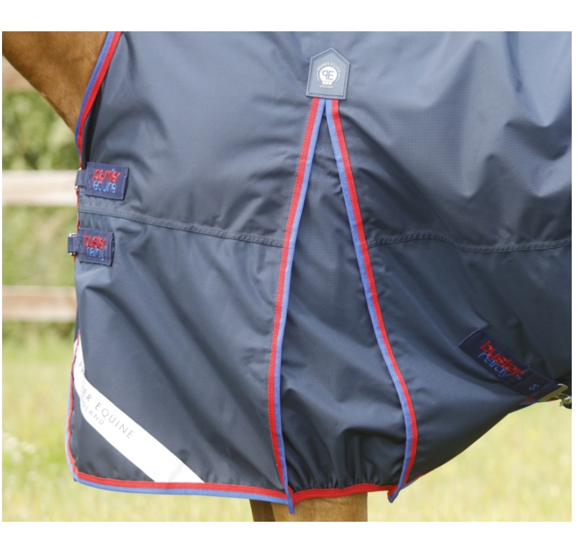 Premier Equine Weidedecke Buster Hardy 0g Half Neck Turnout Rug 7'3'' grey