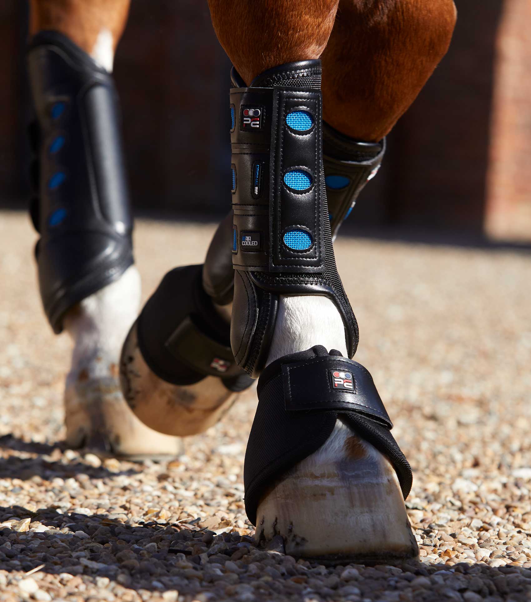 Premier Equine Air Cooled Original Eventing Boots Front schwarz S