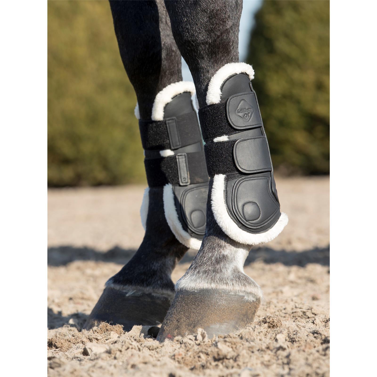 LeMieux Capella Comfort Leather Tendon Boots Black Full