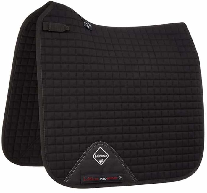 LeMieux Prosport Cotton Dressage Square Black L