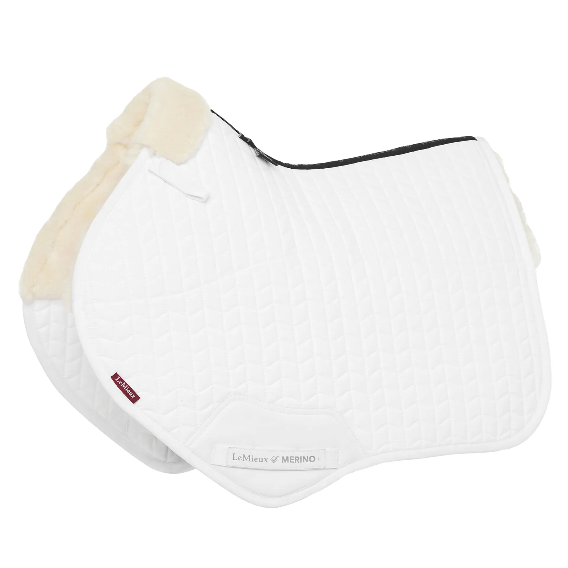 LeMieux Merino+ Half Lined Close Contact Square White/Natural L