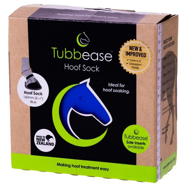 Tubbease Hufschuh, Behandlungsschuh für Pferdehufe blau = L (15,5 cm)