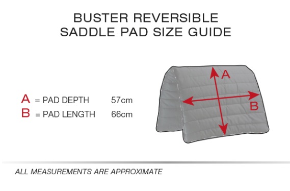 Premier Equine Schabracke Buster Reversible Saddle Pad Full red