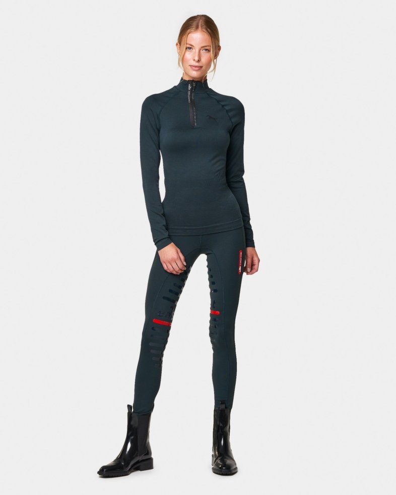 eaSt Shirt Seamless long sleeve dark emerald 2 (L/XL)