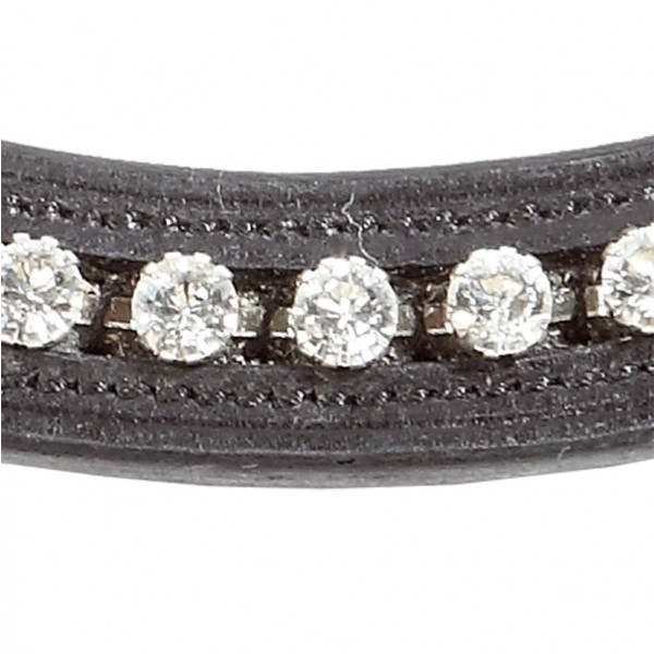 BB Warendorf geschwungener Strinriemen mit großen weißen Steinen Vollblut
