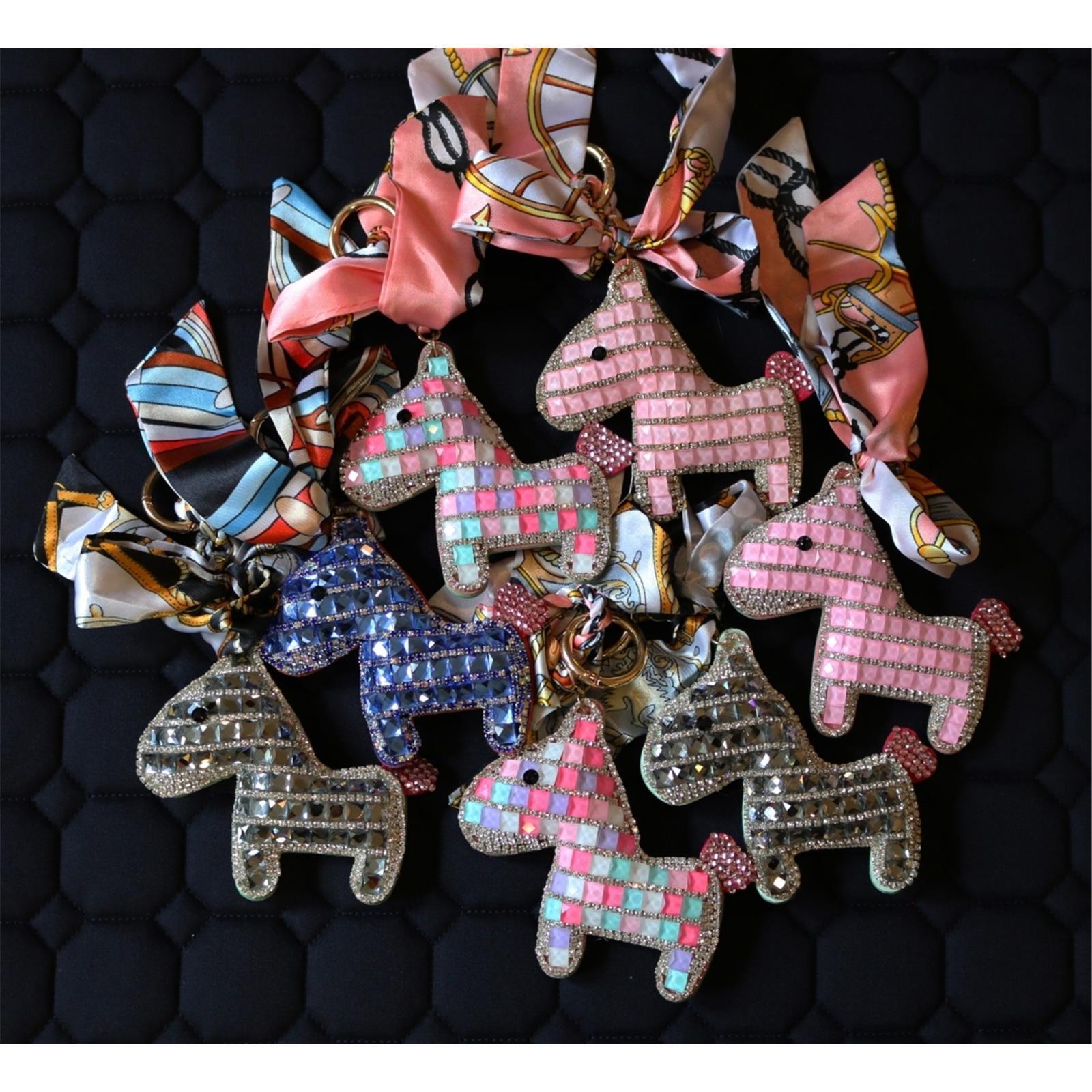SOMEH Accessoires - Crystal Horse Keychain Blue