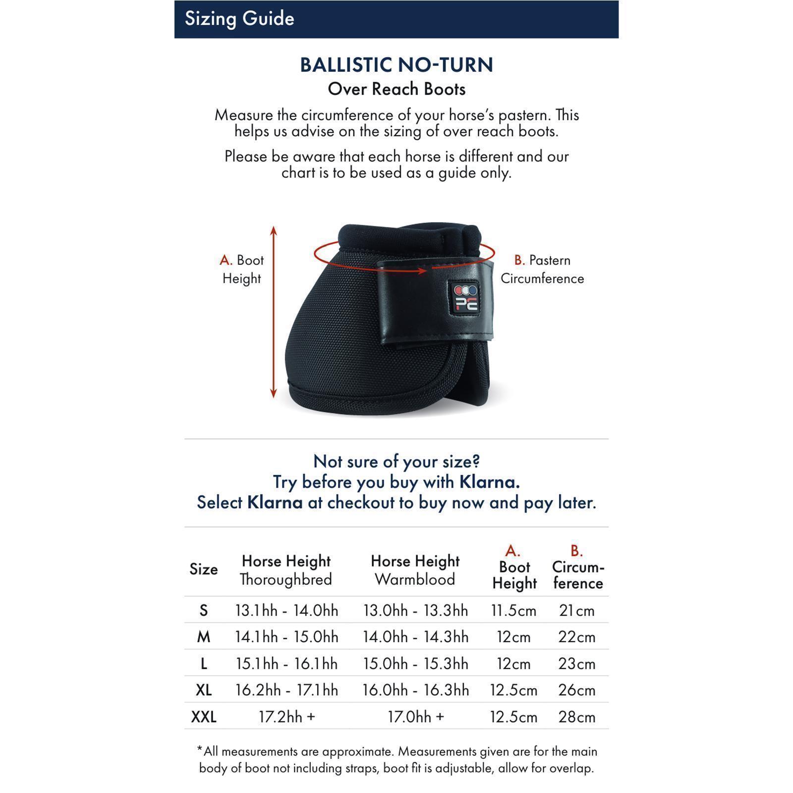 Premier Equine Ballistic No-Turn Hufglocken brown/black XXL