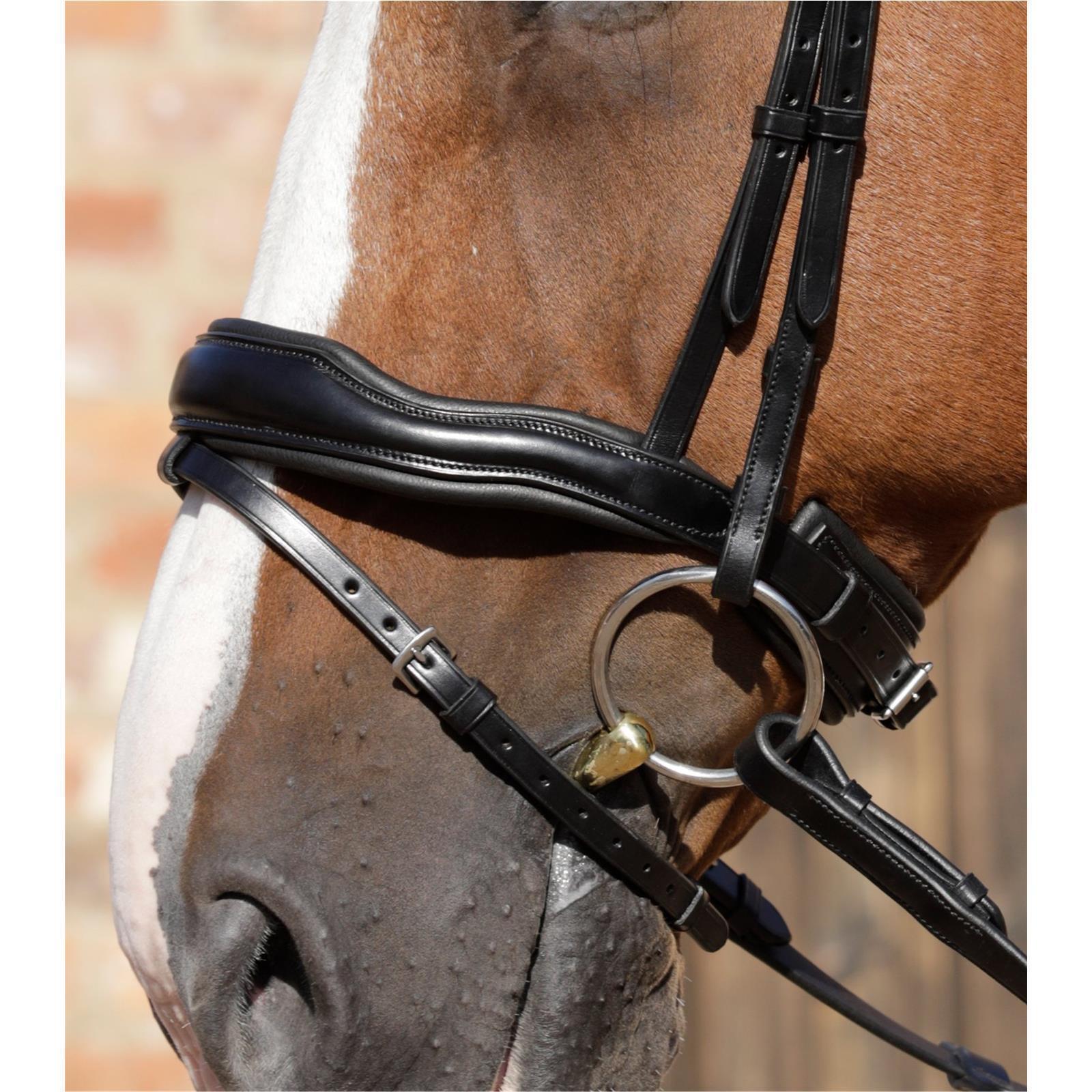 Premier Equine Rizzo Anatomic Snaffle Bridle englisch kombinierte Trense Full brown