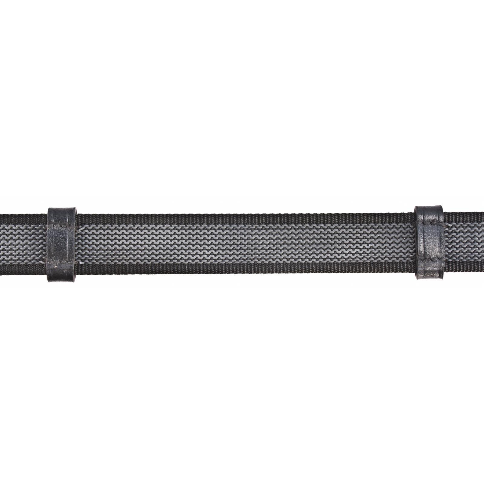 BB Warendorf Gurtzügel gummiert mit Stegen 19mm Warmblut schwarz