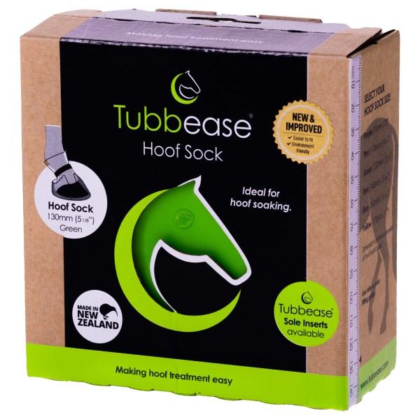 Tubbease Hufschuh, Behandlungsschuh für Pferdehufe grün = S / M (13 cm)
