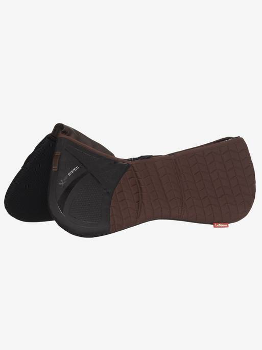 LeMieux ProSorb 3 Pocket Quilted Half Pad Brown L