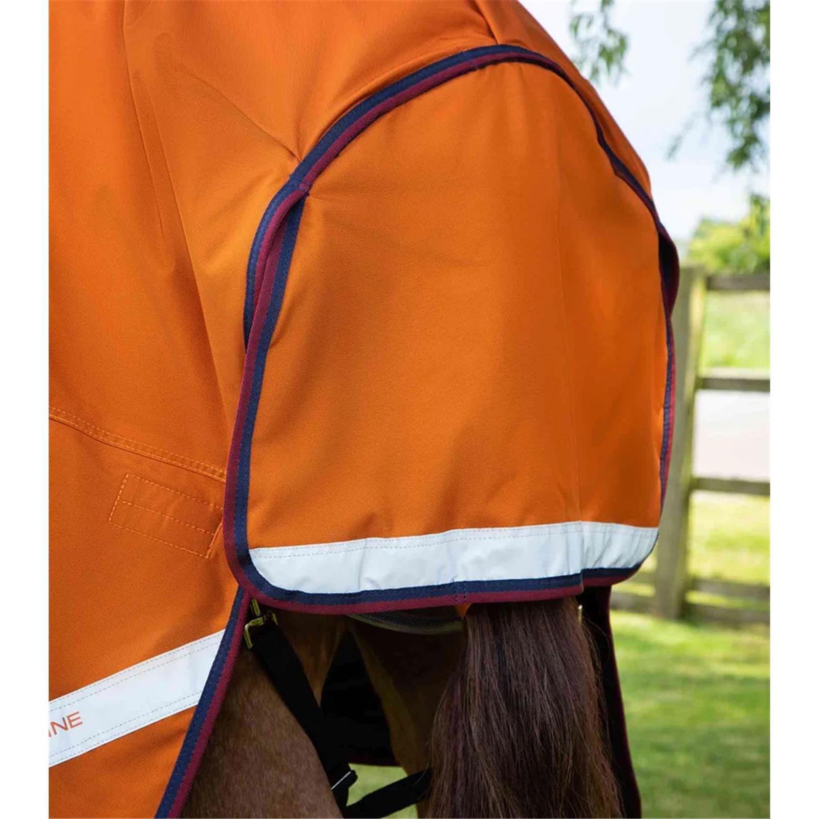 Premier Equine Buster Hardy 200g Half Neck Turnout Rug Orange 6´9 (Stockmaß 173 -178 cm)