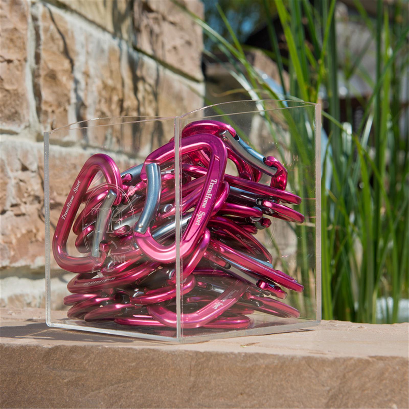 TransHorse Sport Aluminium Karabiner red  flower