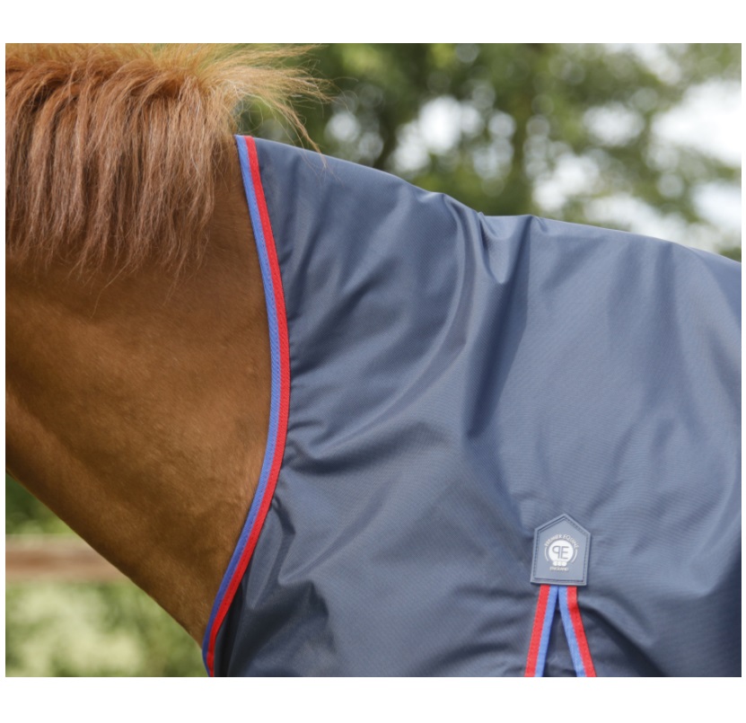 Premier Equine Weidedecke Buster Hardy 0g Half Neck Turnout Rug 7'3'' grey