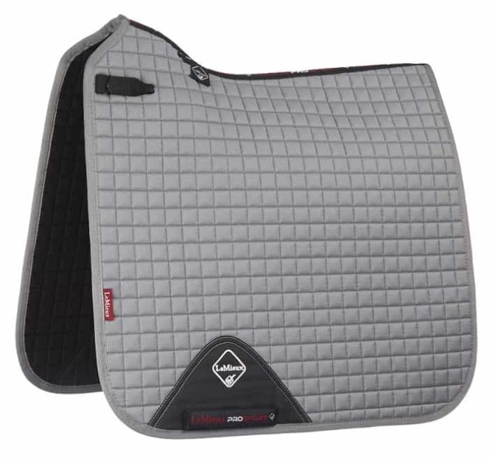 LeMieux Prosport Cotton Dressage Square Cotton lining/Grey L