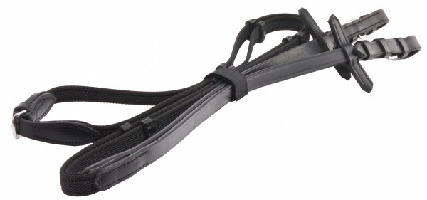 bb Antislip web reins rubberized with bars