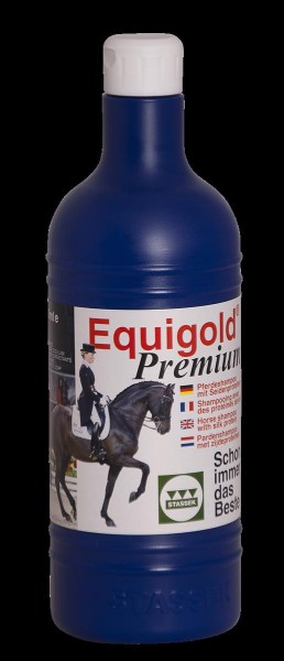 Stassek EQUIGOLD Premium Luxus-Pferdeshampoo mit Seidenproteinen und Bio-Tensiden